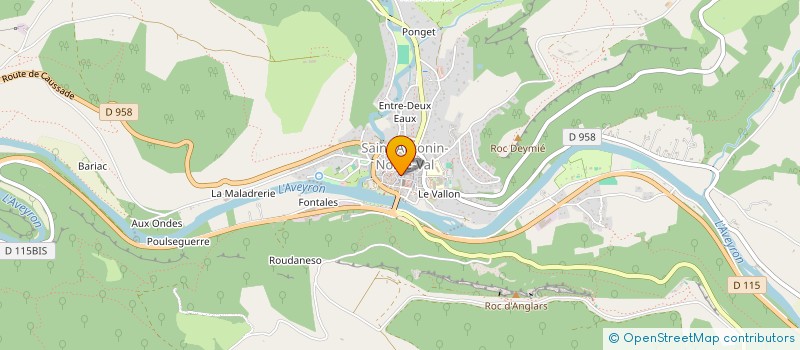 localisation de l'entreprise PAP  SAINT-ANTONIN-NOBLE-VAL