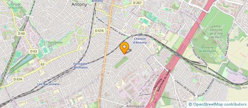localisation de l'entreprise PAP à ANTONY