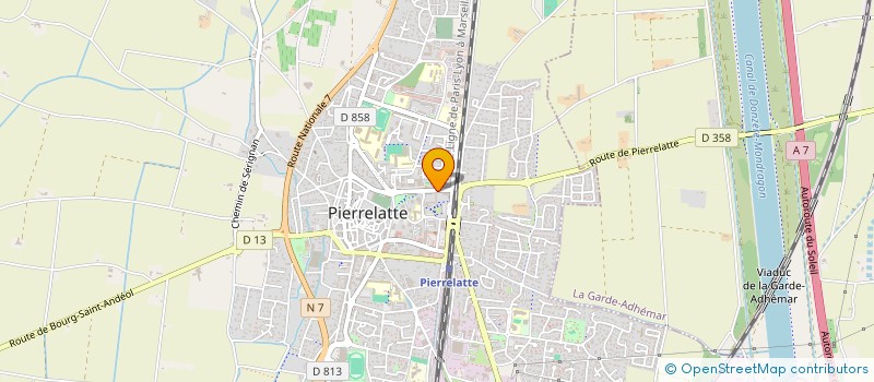 localisation de l'entreprise PAP  PIERRELATTE