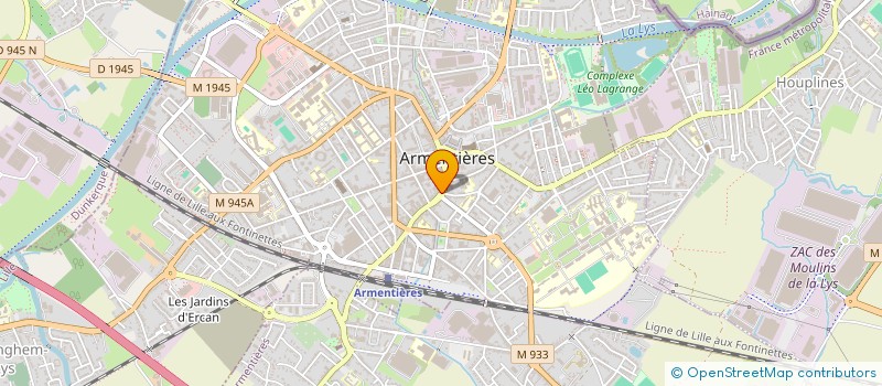 localisation de l'entreprise PAP'LYS à ARMENTIERES