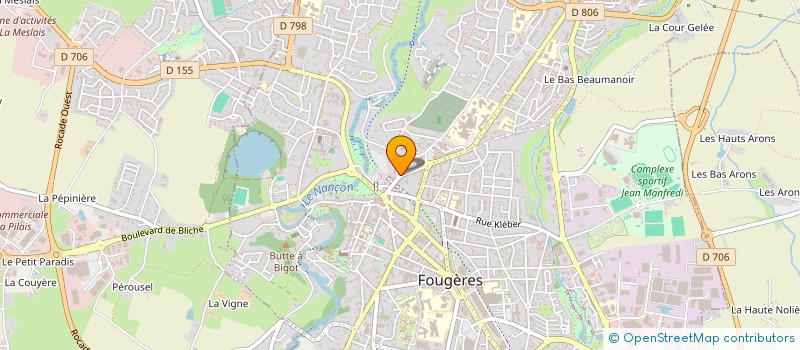 localisation de l'entreprise PAP'S à FOUGERES