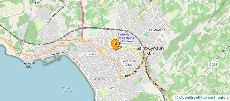 localisation de l'entreprise PAP'S à SAINT-CYR-SUR-MER