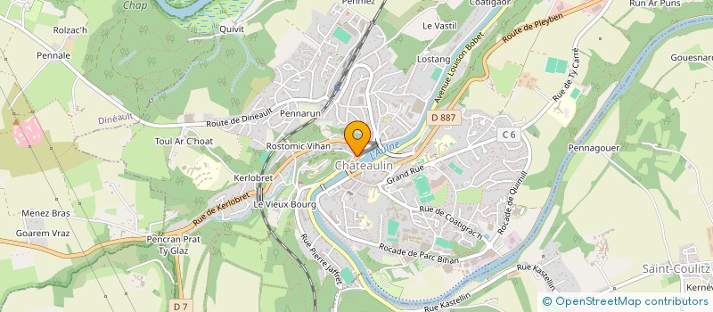 localisation de l'entreprise PAP'S  CHATEAULIN