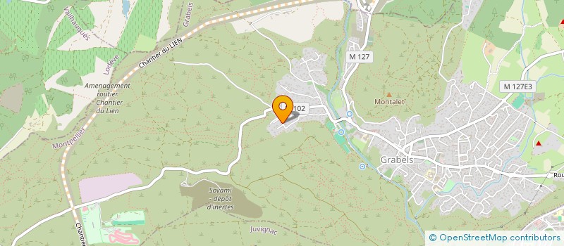 localisation de l'entreprise PAPA  GRABELS