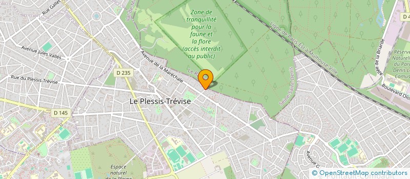 localisation de l'entreprise PAPA FLEURS  LE PLESSIS-TREVISE