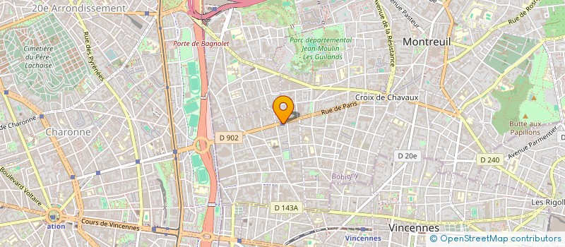localisation de l'entreprise PAPA GAYA à MONTREUIL