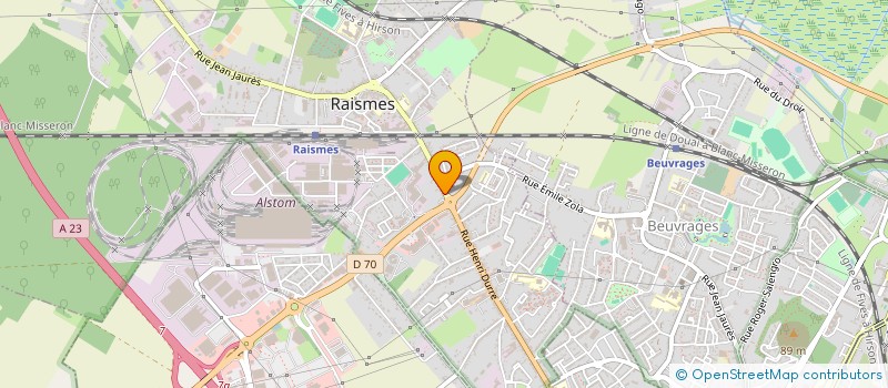 localisation de l'entreprise PAPA NOVEMBER ROMEO DU NORD  RAISMES