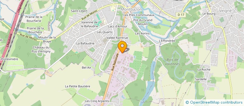 localisation de l'entreprise PAPA OURS à SORIGNY