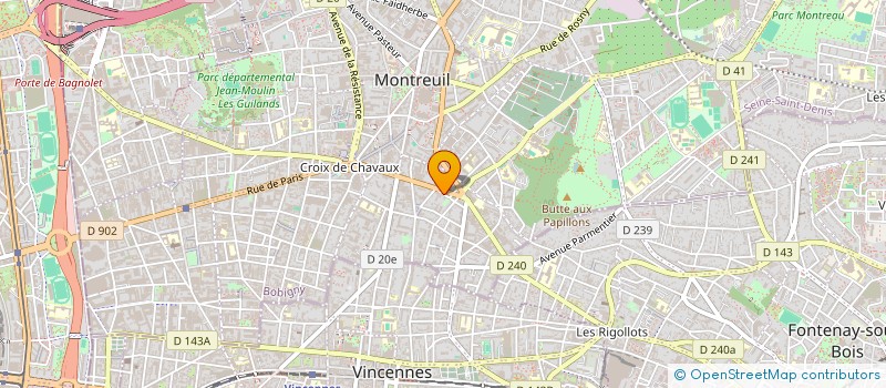 localisation de l'entreprise PAPADOS  MONTREUIL