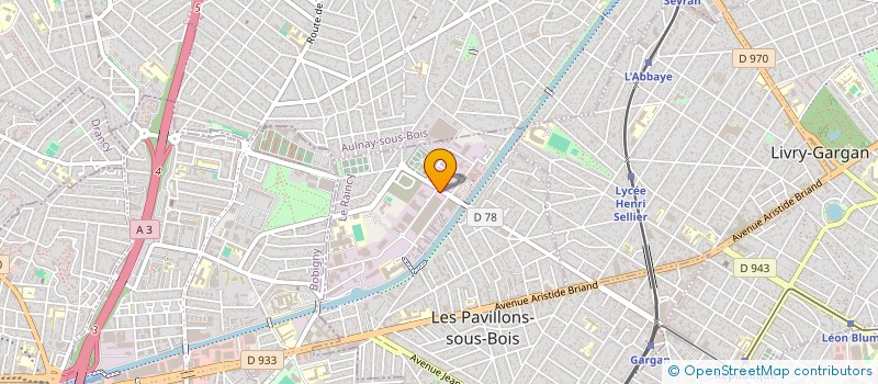 localisation de l'entreprise PAPAGENO  LES PAVILLONS-SOUS-BOIS