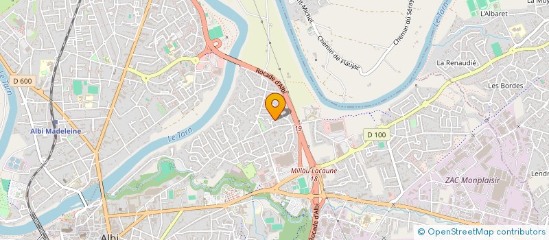 localisation de l'entreprise PAPAILHAU à ALBI