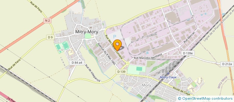 localisation de l'entreprise PAPALINO à MITRY-MORY