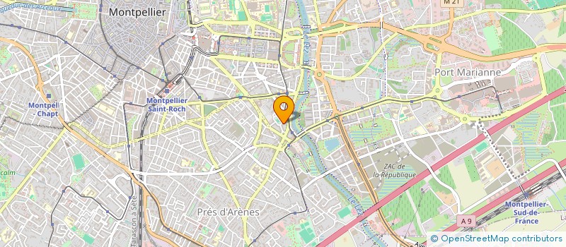localisation de l'entreprise PAPALOTE34 - ESPACE DE VIE à MONTPELLIER