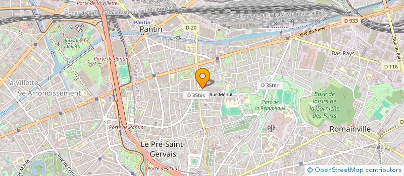 localisation de l'entreprise PAPAPA  PANTIN