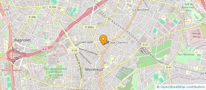 localisation de l'entreprise PAPAPP à MONTREUIL