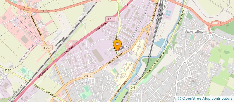 localisation de l'entreprise PAPAULT  POITIERS