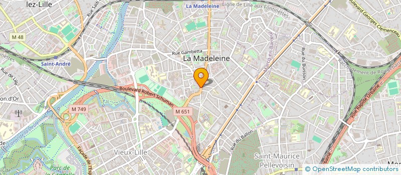 localisation de l'entreprise PAPAYE à LA MADELEINE