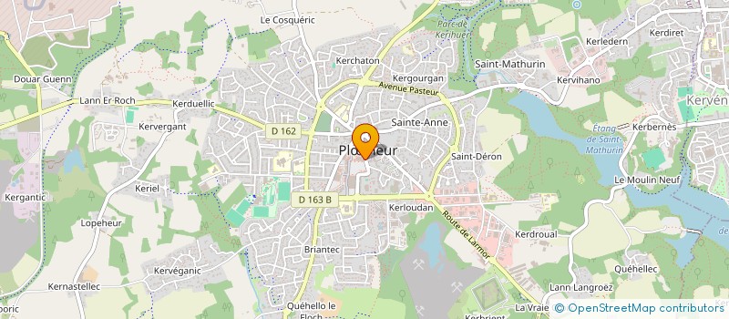 localisation de l'entreprise PAPAYE VERTE  PLOEMEUR