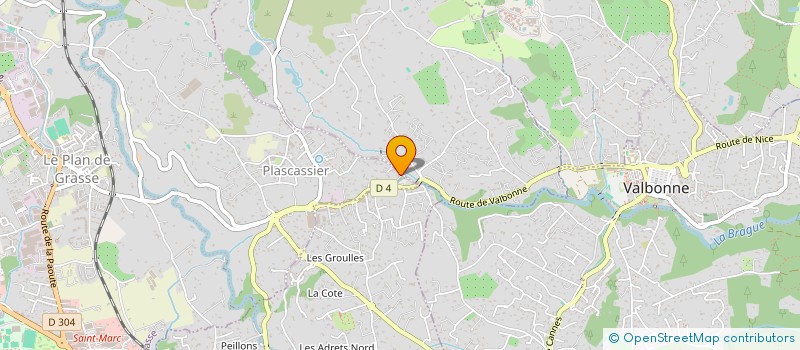 localisation de l'entreprise PAPE F&M  GRASSE