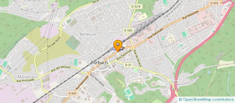 localisation de l'entreprise PAPER & CARDS à FORBACH