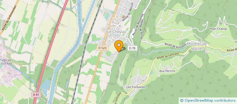 localisation de l'entreprise PAPER MAKING SOLUTIONS  LE CHEYLAS