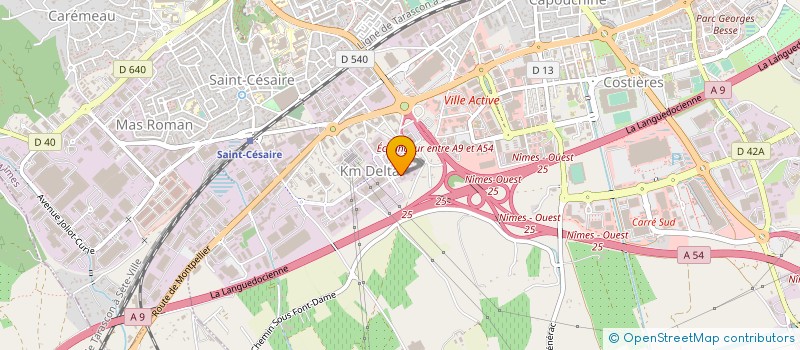 localisation de l'entreprise PAPERON PEINTURES ET SOLS  NIMES