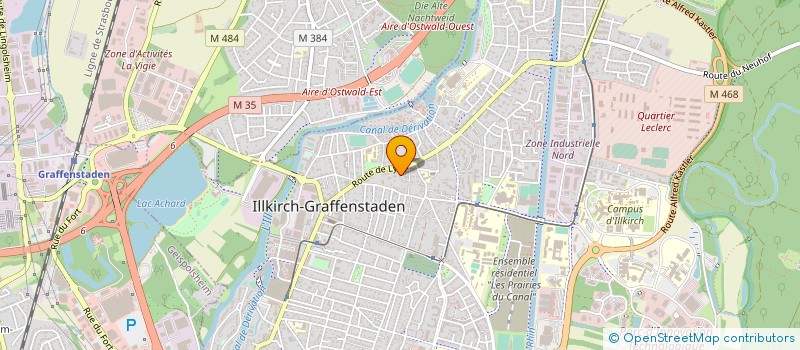 localisation de l'entreprise PAPETERIE AU VERT  ILLKIRCH-GRAFFENSTADEN