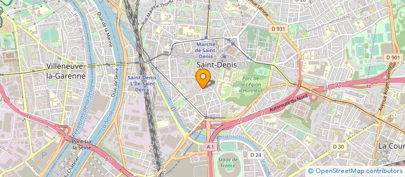localisation de l'entreprise PAPETERIE AUGER  SAINT-DENIS