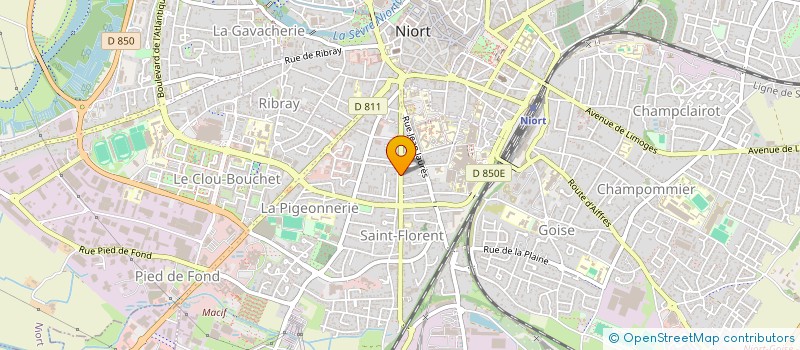 localisation de l'entreprise PAPETERIE BOUCHIERE à NIORT