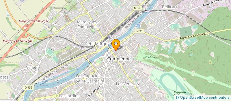 localisation de l'entreprise PAPETERIE BOURSON à COMPIEGNE
