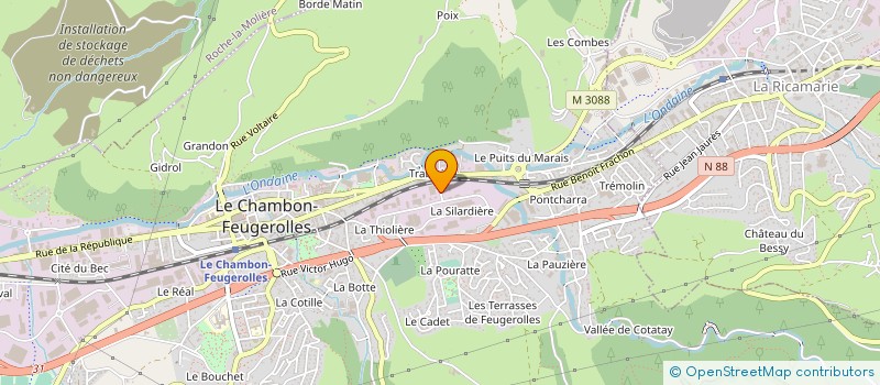 localisation de l'entreprise PAPETERIE BROCHAGE RELIURE à LE CHAMBON-FEUGEROLLES