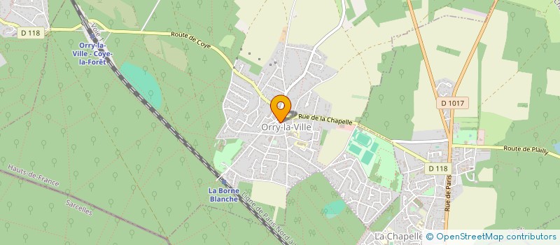 localisation de l'entreprise PAPETERIE CENTRALE à ORRY-LA-VILLE