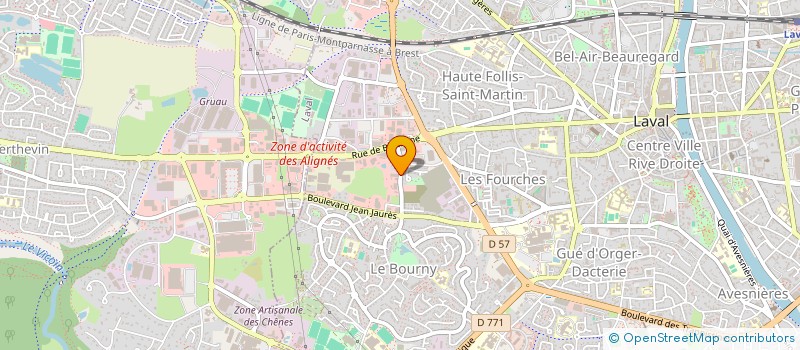 localisation de l'entreprise PAPETERIE D ENTRAMMES à LAVAL