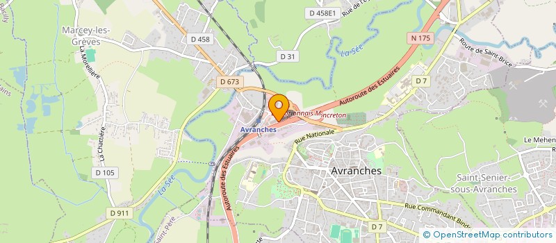 localisation de l'entreprise PAPETERIE DE LA BAIE  AVRANCHES