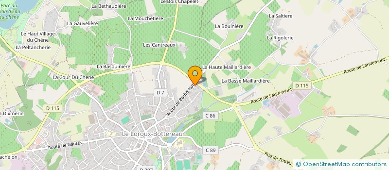 localisation de l'entreprise PAPETERIE DE LA MOTTE DIFFUSION à LE LOROUX-BOTTEREAU