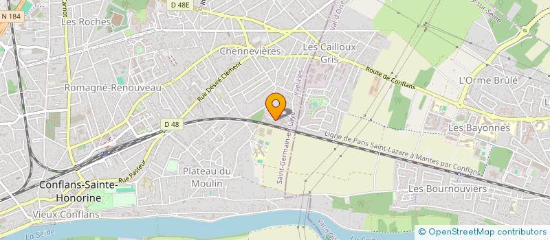 localisation de l'entreprise PAPETERIE DE LA REINE  CONFLANS-SAINTE-HONORINE