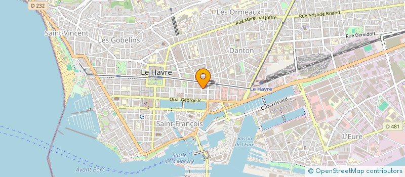 localisation de l'entreprise PAPETERIE DUVERNOIS BUREAUX 2000 à LE HAVRE