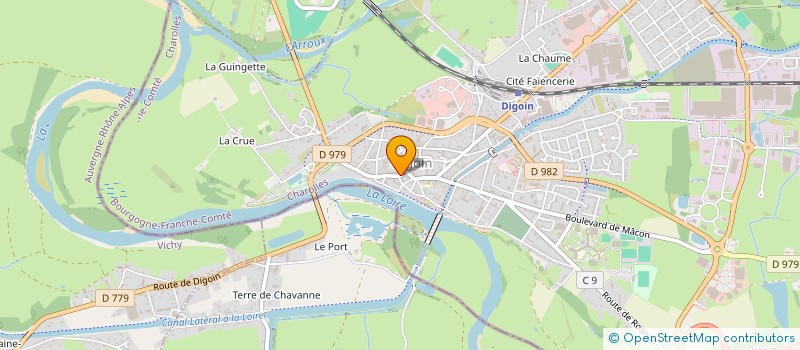 localisation de l'entreprise PAPETERIE GAILLARD à DIGOIN
