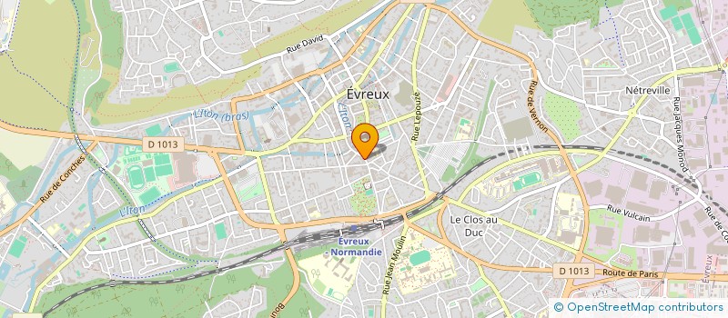 localisation de l'entreprise PAPETERIE GOUJARD GUENE  EVREUX