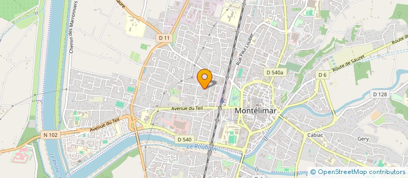 localisation de l'entreprise PAPETERIE HELY  MONTELIMAR