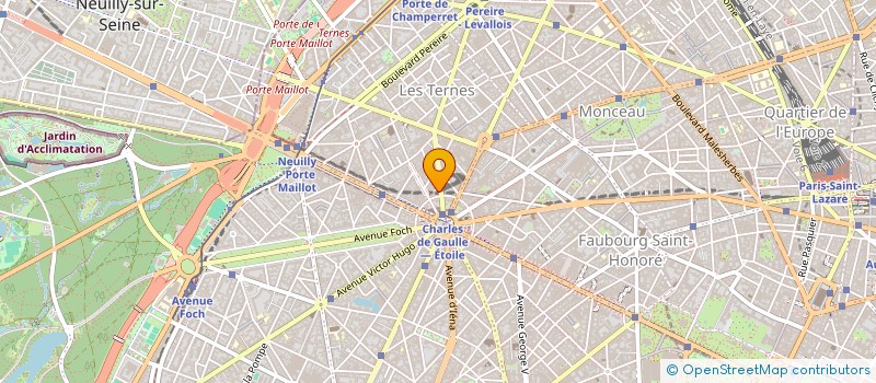 localisation de l'entreprise PAPETERIE LE BUREAU DE L'ETOILE  PARIS