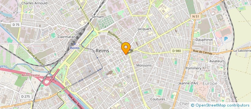 localisation de l'entreprise PAPETERIE PEBER à REIMS