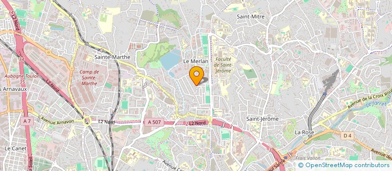 localisation de l'entreprise PAPETERIE PRESSE DU MERLAN à MARSEILLE