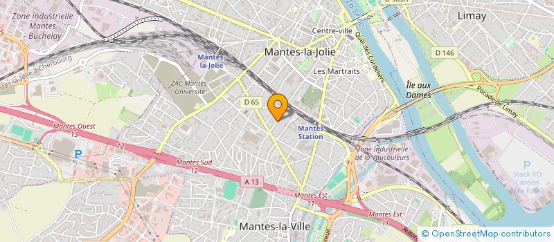 localisation de l'entreprise PAPETERIE TOURY à MANTES-LA-VILLE