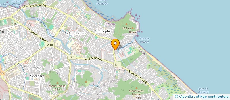 localisation de l'entreprise PAPETERIES DE GUYANE à CAYENNE
