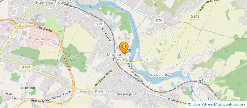 localisation de l'entreprise PAPETERIES DE VEUZE  MAGNAC-SUR-TOUVRE