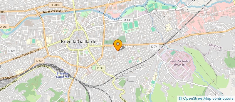 localisation de l'entreprise PAPETERIES DU BAS LIMOUSIN à BRIVE-LA-GAILLARDE