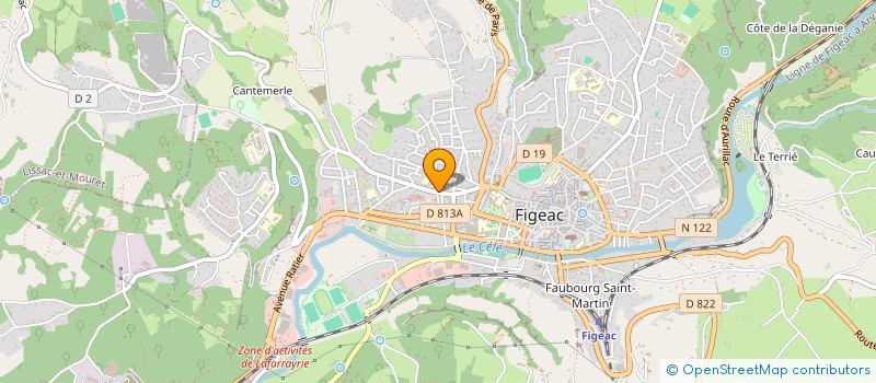 localisation de l'entreprise PAPETERIES QUERCY ROUERGUE à FIGEAC