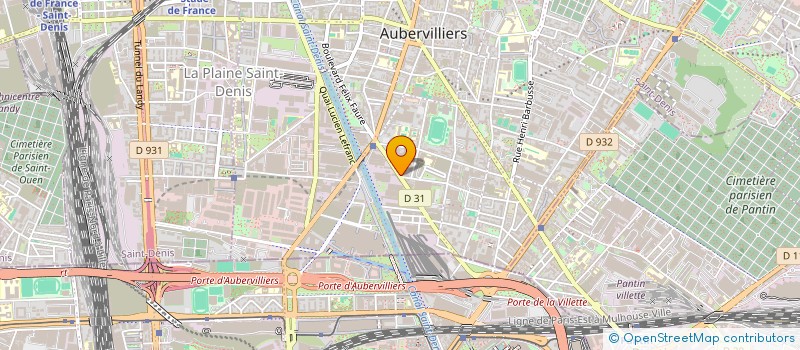 localisation de l'entreprise PAPETERIES RIQUET à AUBERVILLIERS