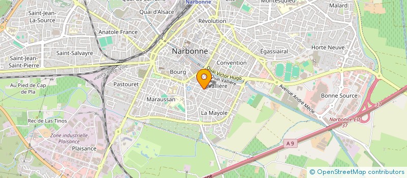 localisation de l'entreprise PAPEU 48  NARBONNE